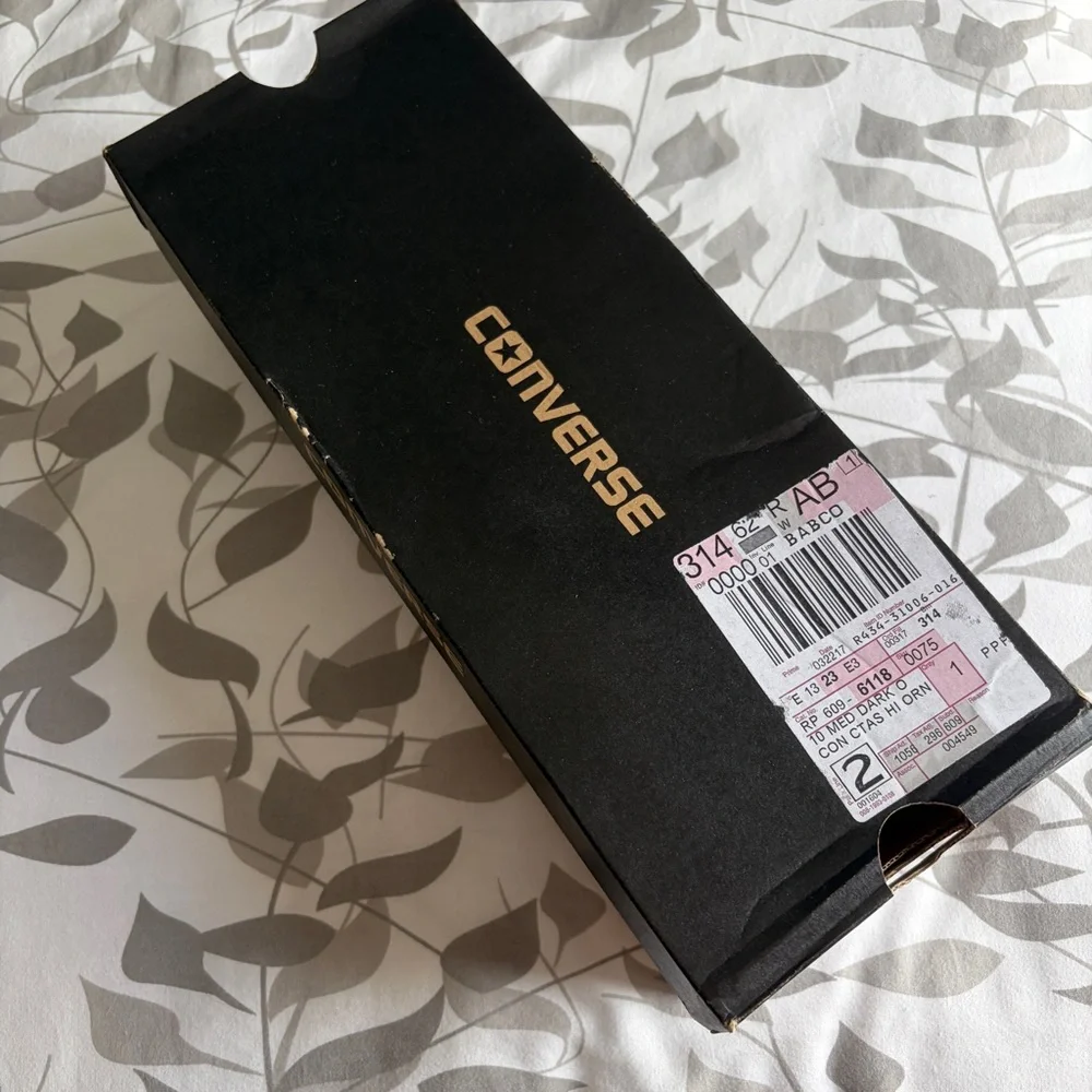 Converse Chuck Taylor High Top Sneakers in My Van is On Fire Orange - Picture 3 of 11